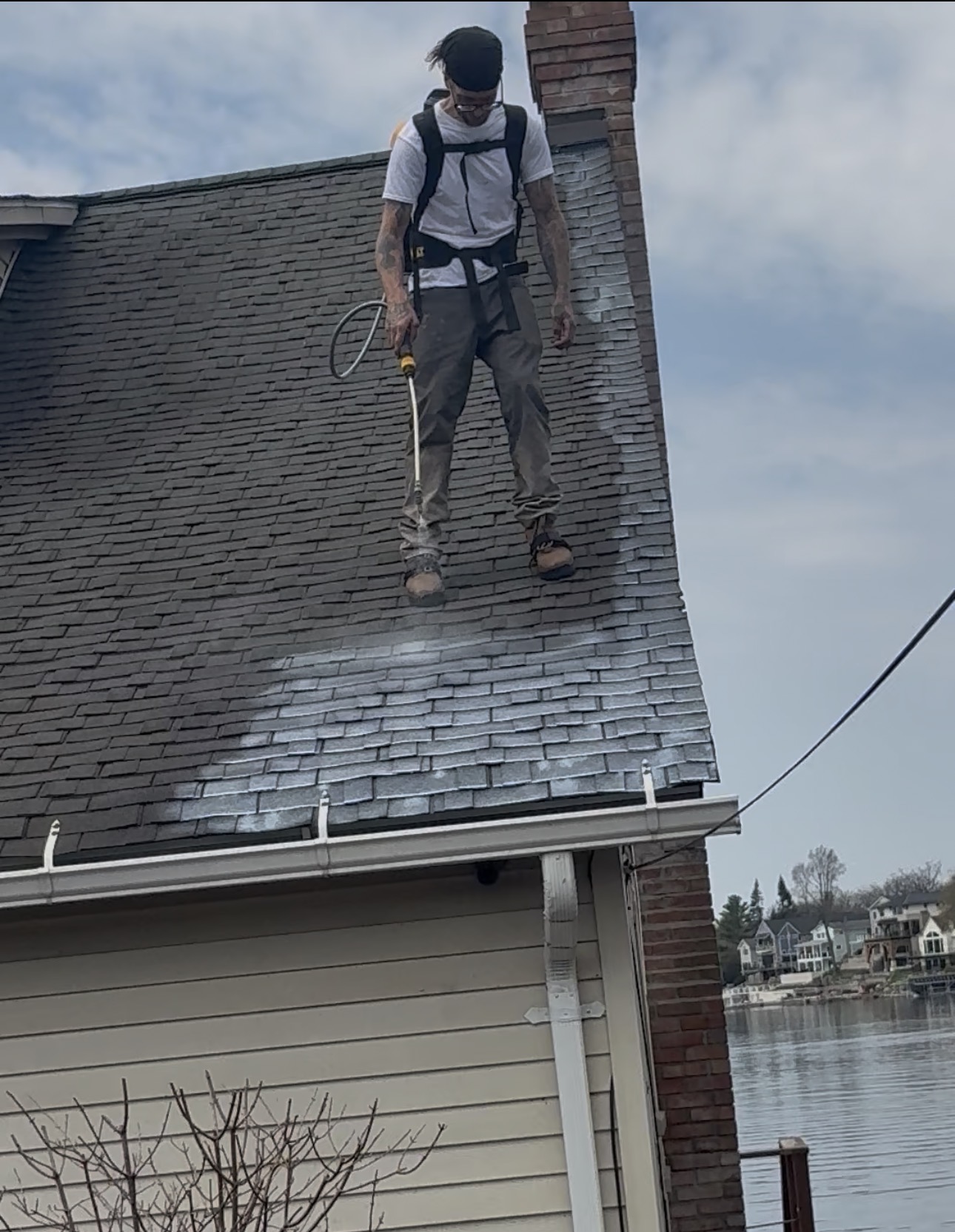 Roof treatment application